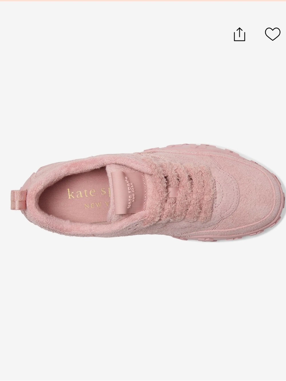 Kate Spade New York K As In Kate Pink Suede Runner Sneakers 8 - Picture 2 of 14